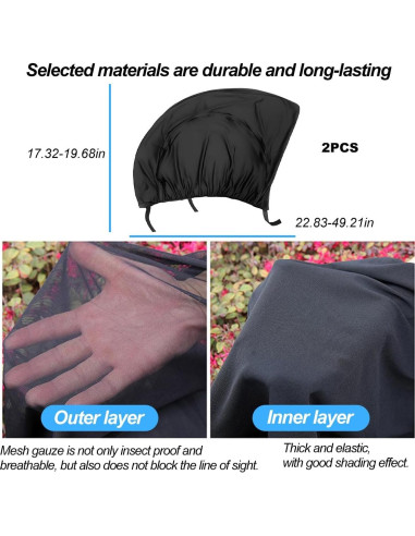 Sombrilla para Ventana de Auto KHGUZ 2PCS Protección Solar