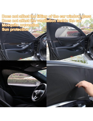 Sombrilla para Ventana de Auto KHGUZ 2PCS Protección Solar