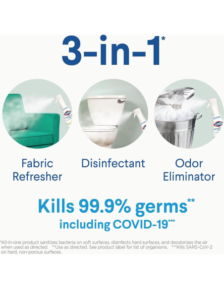 Clorox Mist Desinfectante Recarga 3x473ml Flor Naranja Limón