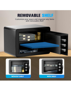 Caja Fuerte Dononr 25x35x25 cm con Teclado Digital y Alarma 2