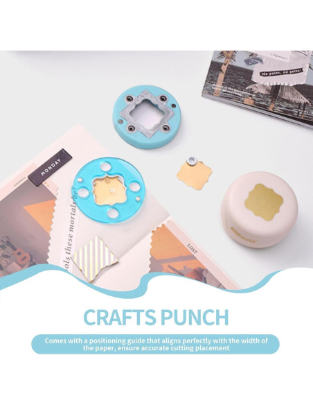 Troqueladora de Manualidades Cyrank - Esquinas Redondeadas, 4 Hojas