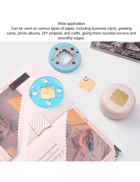 Troqueladora de Manualidades Cyrank - Esquinas Redondeadas, 4 Hojas