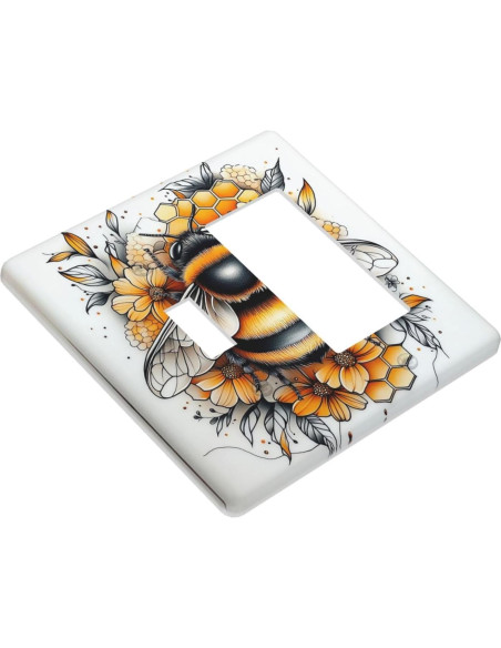 Cubierta de Enchufe Decorativa Donecmminery 11.43x11.43cm Flores Cubierta de Enchufe Decorativa Donecmminery 11.43x11.43cm Flores