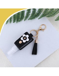 Botella Spray Desinfectante Portátil Ancnoz 30ml Llave Cadena Negro 2