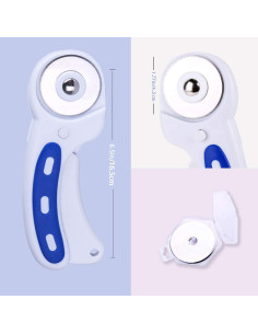 Cortador Rotativo ZMAAGG 45mm con 5 Cuchillas y Alfombrilla A5 2