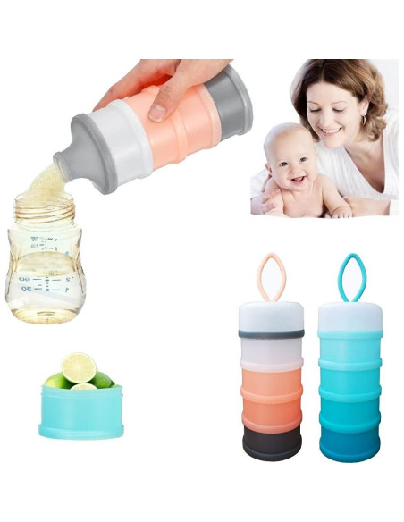 Dispensador de Fórmula para Bebés BJLIIO 480ml 4 Capas Sin Derrames