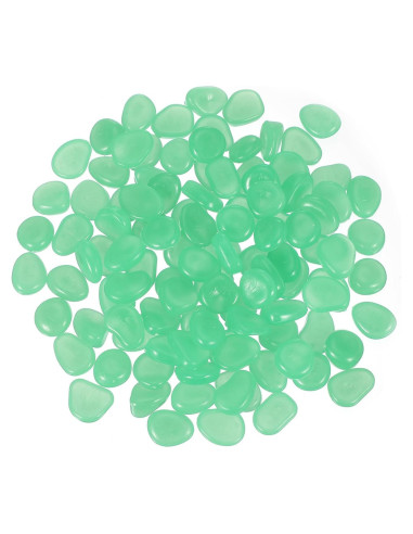 Piedras Brillantes PATIKIL 300 Pcs Cian para Jardín y Acuarios