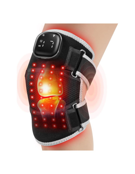 Masajeador de Rodilla AFFLAT con Luz Roja y Vibración 660nm/850nm Masajeador de Rodilla AFFLAT con Luz Roja y Vibración 660nm/850nm