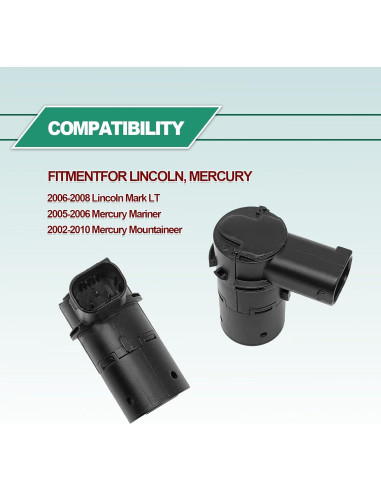 Sensores de Estacionamiento Inverso RBOKO para Ford 4 Piezas