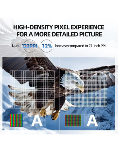 Monitor de Juegos CUNPU 24" QHD 100Hz IPS Ajustable 2