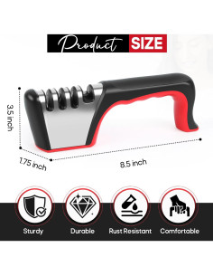 Afilador de cuchillos 4 en 1 SRISE profesional ergonómico 2