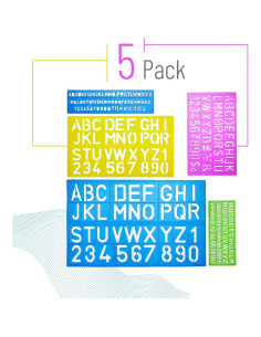 Plantillas de Letras y Números Sr. Pen - 5 Piezas Duraderas 2