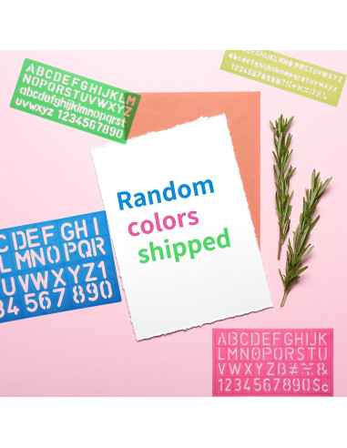 Juego de Plantillas de Letras y Números Molain 4 Piezas