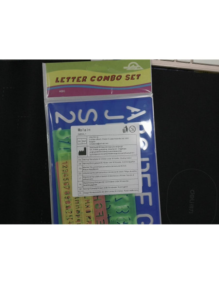 Juego de Plantillas de Letras y Números Molain 4 Piezas