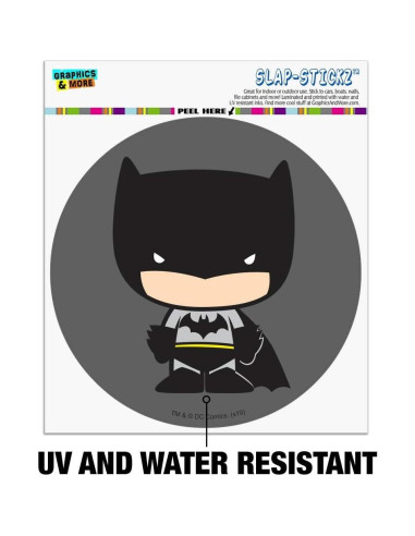 Sticker Batman Chibi 14 cm Vinilo Gráfico y Más