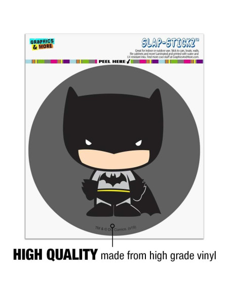 Sticker Batman Chibi 14 cm Vinilo Gráfico y Más