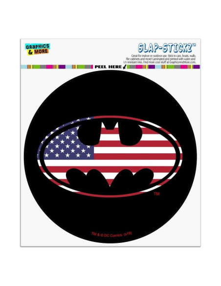 Calcomanía Batman USA Logo 14 cm para Ventana de Auto