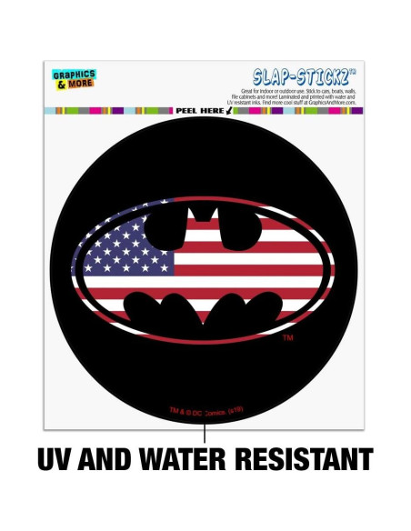 Calcomanía Batman USA Logo 14 cm para Ventana de Auto