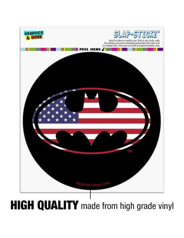 Calcomanía Batman USA Logo 14 cm para Ventana de Auto