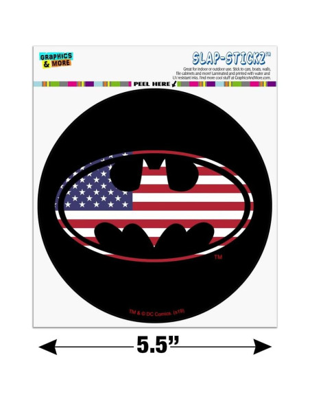 Calcomanía Batman USA Logo 14 cm para Ventana de Auto