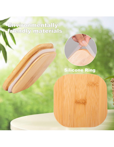 Set de 6 Tarros de Almacenamiento de Vidrio 1050 ml Liuruiyu