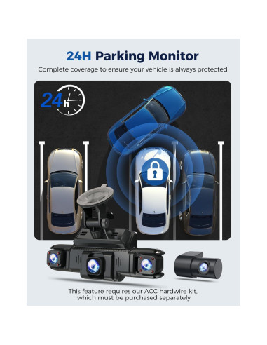 Cámara Dash 4 Canales ZMOPO D435 Full HD 1080P GPS WiFi 5G