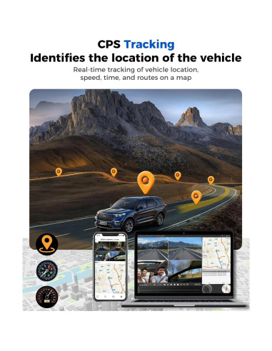 Cámara Dash 4 Canales ZMOPO D435 Full HD 1080P GPS WiFi 5G