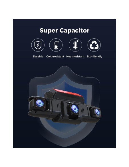 Cámara Dash 4 Canales ZMOPO D435 Full HD 1080P GPS WiFi 5G