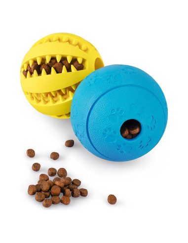 Juguetes de Puzzle para Perros HIPPIH 2 Pack - Amarillo y Azul
