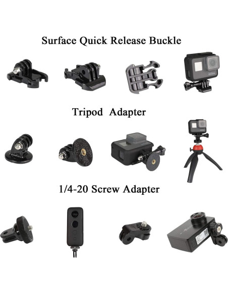 Kit de Accesorios 20 en 1 para Cámara de Acción Pellking