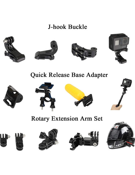 Kit de Accesorios 20 en 1 para Cámara de Acción Pellking