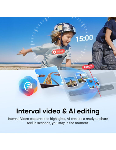 Cámara de Vlogging Insta360 GO 3S 128GB Negra 4K Impermeable