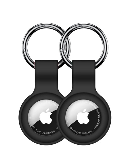 Funda Silicona Linsaner para AirTag 2 Piezas Negro