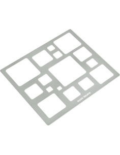 Plantilla de cuadrados Aleks Melnyk 209 - Acero inoxidable 204x185mm 2