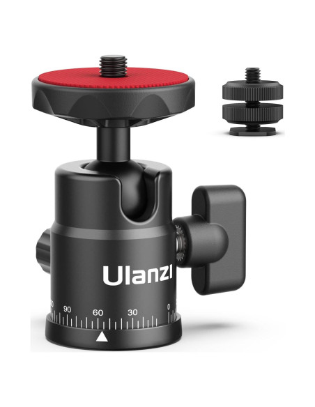 Cabezal de Bola Mini ULANZI H28 con Adaptador Dual para DSLR