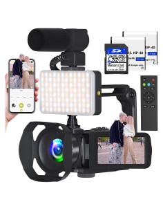 Cámara de Video 8K VETEK HDV01 48MP WiFi Pantalla 3"