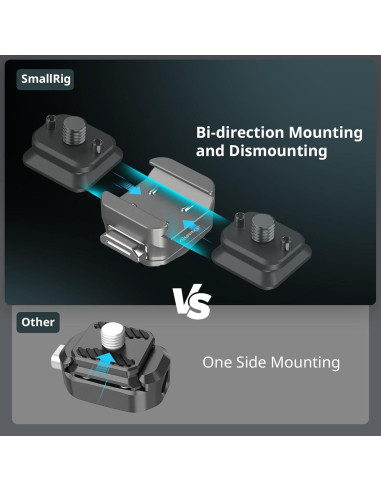 Placa de Montaje QR SmallRig H21 para Cámaras y Monitores