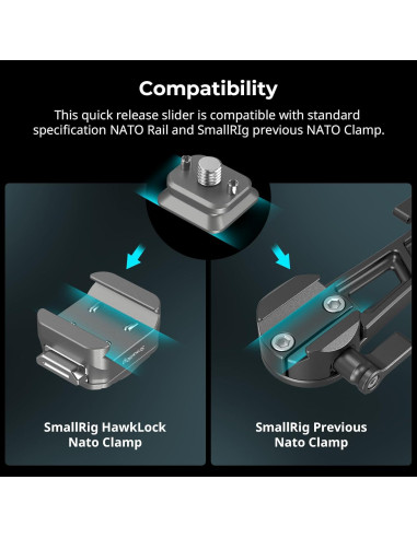Placa de Montaje QR SmallRig H21 para Cámaras y Monitores