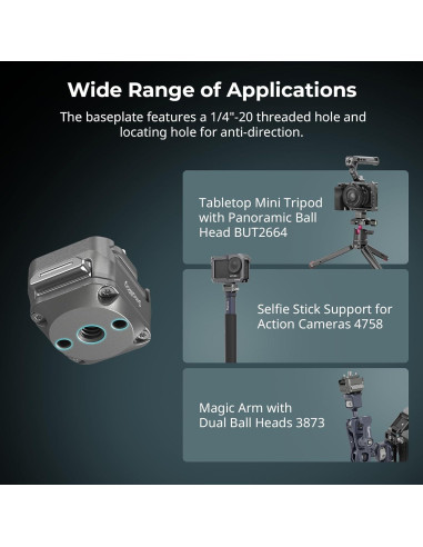 Placa de Montaje QR SmallRig H21 para Cámaras y Monitores