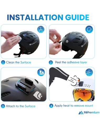Kit de Montaje Adhesivo para Cámaras de Acción MiPremium
