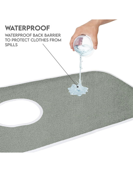 Baberos Premium Utopia para Adultos - Paquete de 6 Gris Baberos Premium Utopia para Adultos - Paquete de 6 Gris