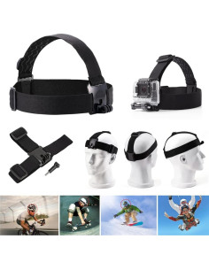 Soporte de cabeza VVHOOY para cámaras de acción GoPro y más 2