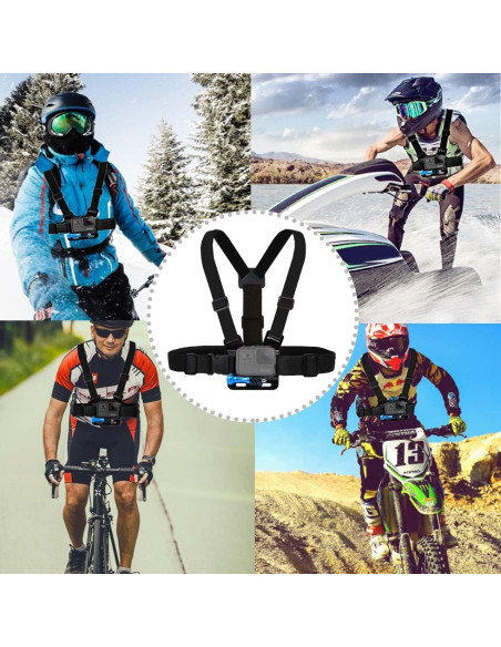 Arnés de Pecho y Correa para Cabeza MiPremium para GoPro