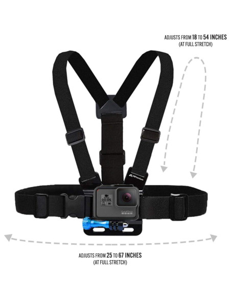 Arnés de Pecho y Correa para Cabeza MiPremium para GoPro