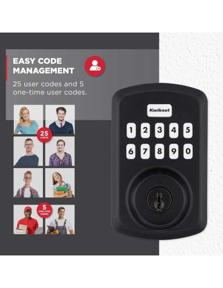 Cerradura Electrónica Kwikset Powerbolt 250 Teclado 10 Botones