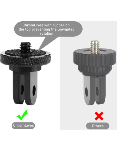 Adaptador de Montura de Trípode ChromLives 1/4" para Cámaras
