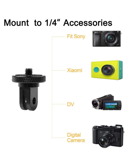 Adaptador de Montura de Trípode ChromLives 1/4" para Cámaras