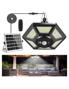 Luz Solar Colgante Deogos 180 LED 1000LM con Control Remoto