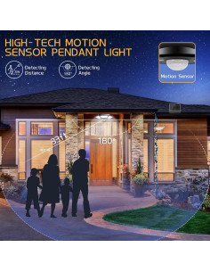 Luz Solar Colgante Deogos 180 LED 1000LM con Control Remoto 2