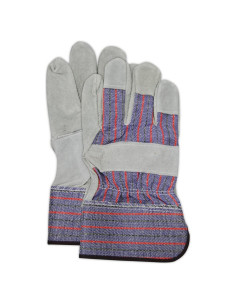 Guantes de Trabajo MAGID TB325IEST de Cuero Vaca, XL, Gris
